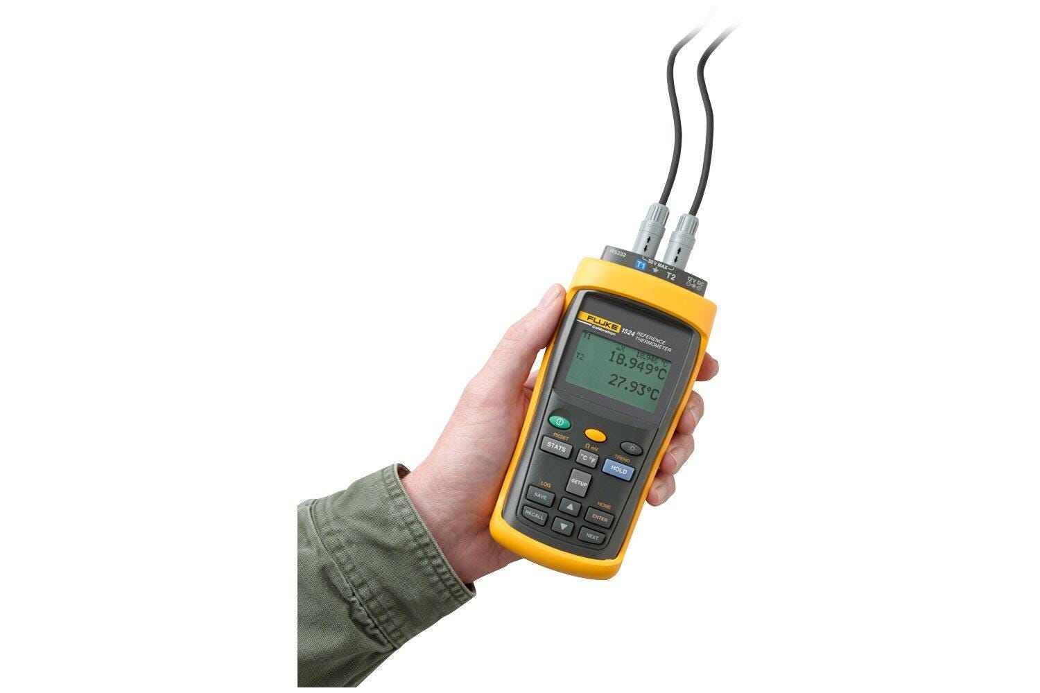 Fluke Calibration 1524 Handheld Thermometer Readout