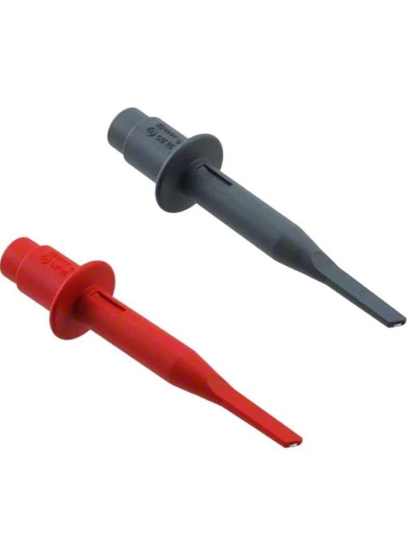 Fluke HC120 Hook Clips (Set of 2: Red, Gray)