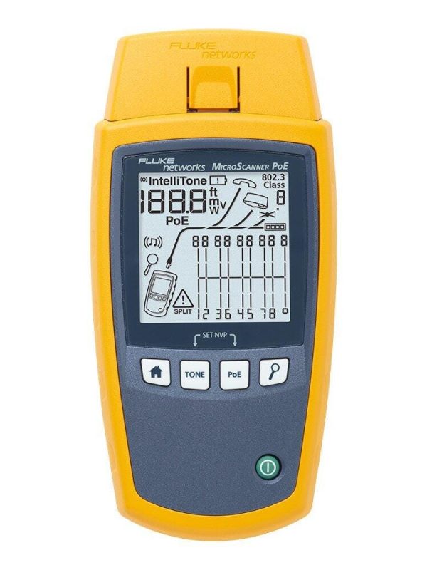 Fluke Networks Networks MicroScanner PoE Industrial Ethernet Cable Verifier