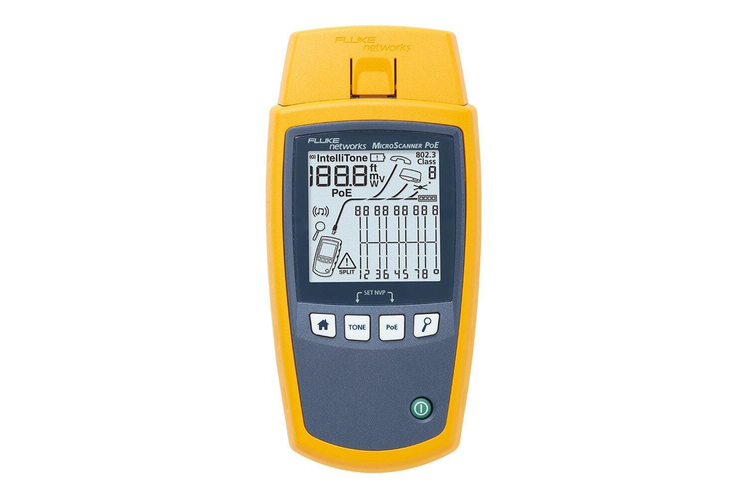 Fluke Networks Networks MicroScanner PoE Industrial Ethernet Cable Verifier