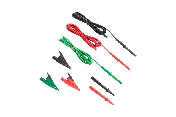 Fluke TL1550B Test Leads with Alligator Clips (Red, Black, Green)