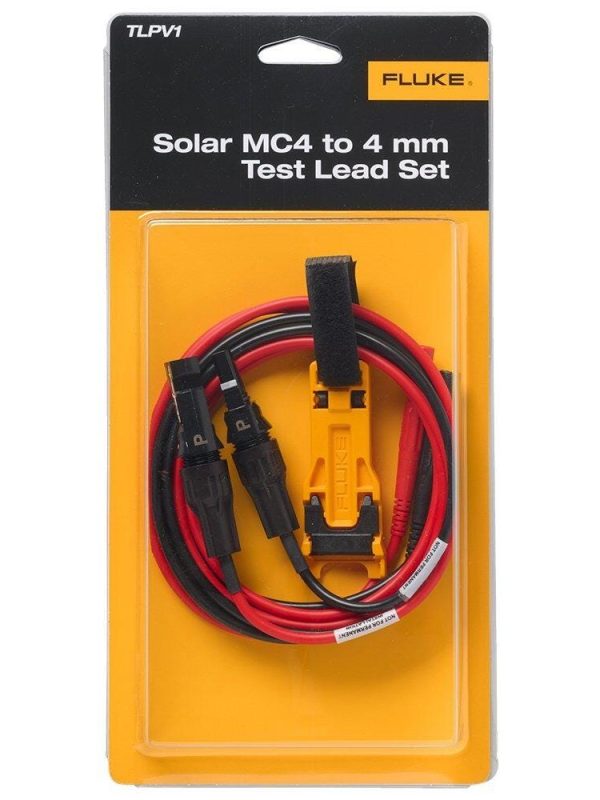 Fluke TLPV1 MC4 to 4mm Test Lead Set