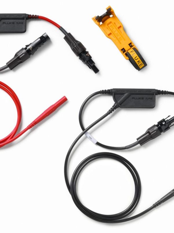 Fluke TLPV2 Solar Clamp Test Lead Set, Black/Red