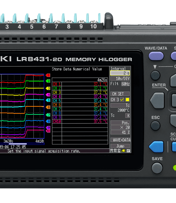 Hioki LR8431-20 MEMORY HiLOGGER — Memory Hi-Logger LR8431