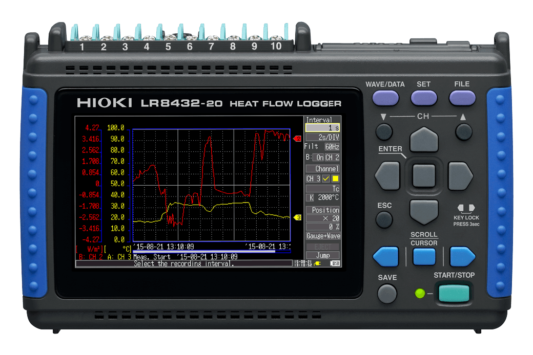 Hioki LR8432-20 Heat Flow Logger — Electrical Instruments