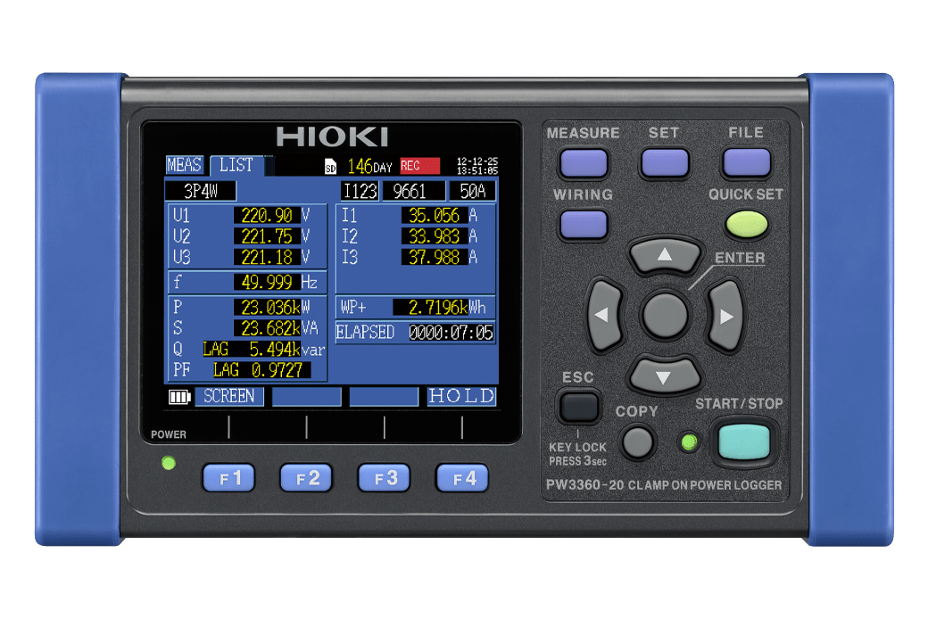 Hioki PW3360-30 Clamp On Power Logger — Electrical Instruments