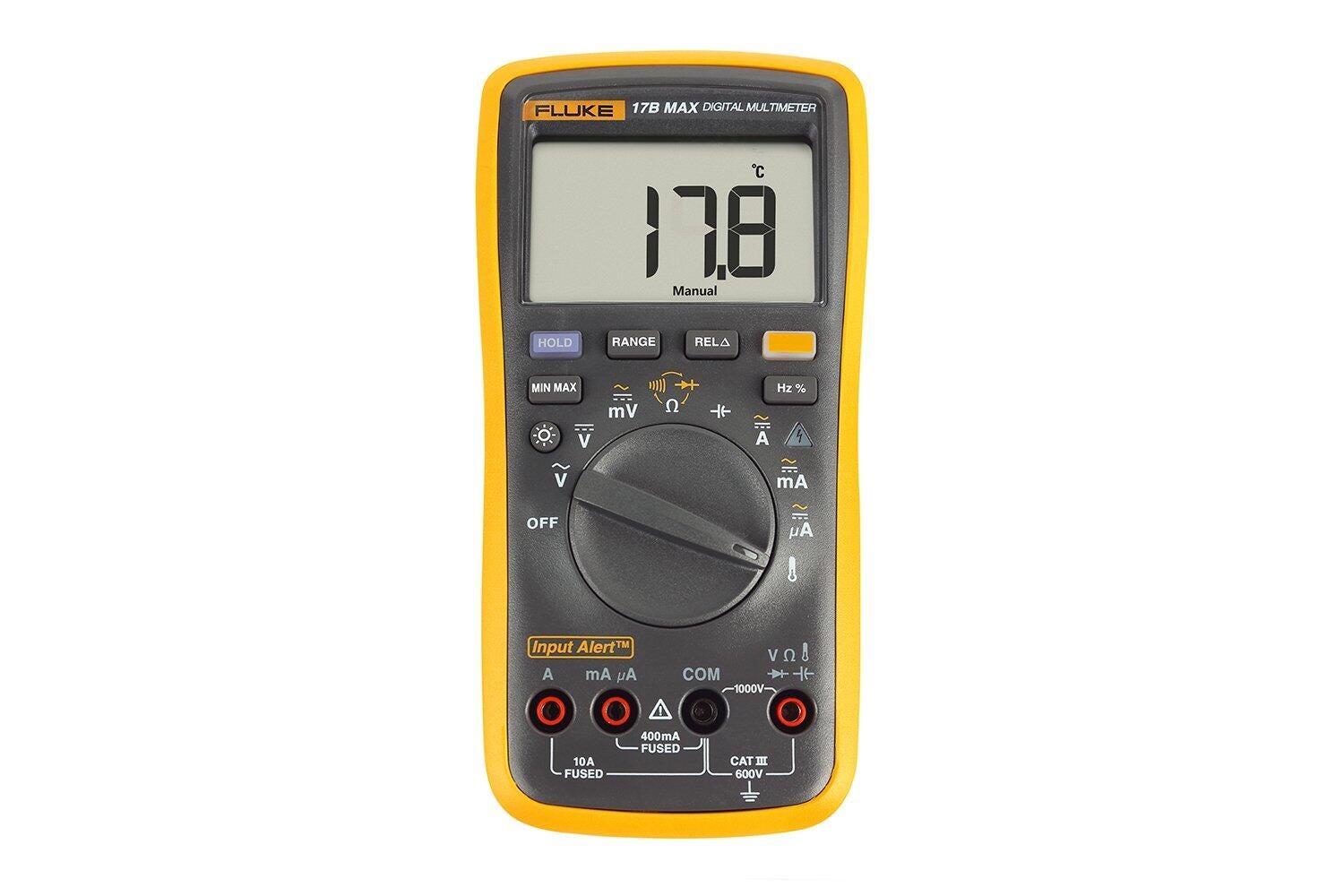 Fluke 17B MAX digital multimeter front view
