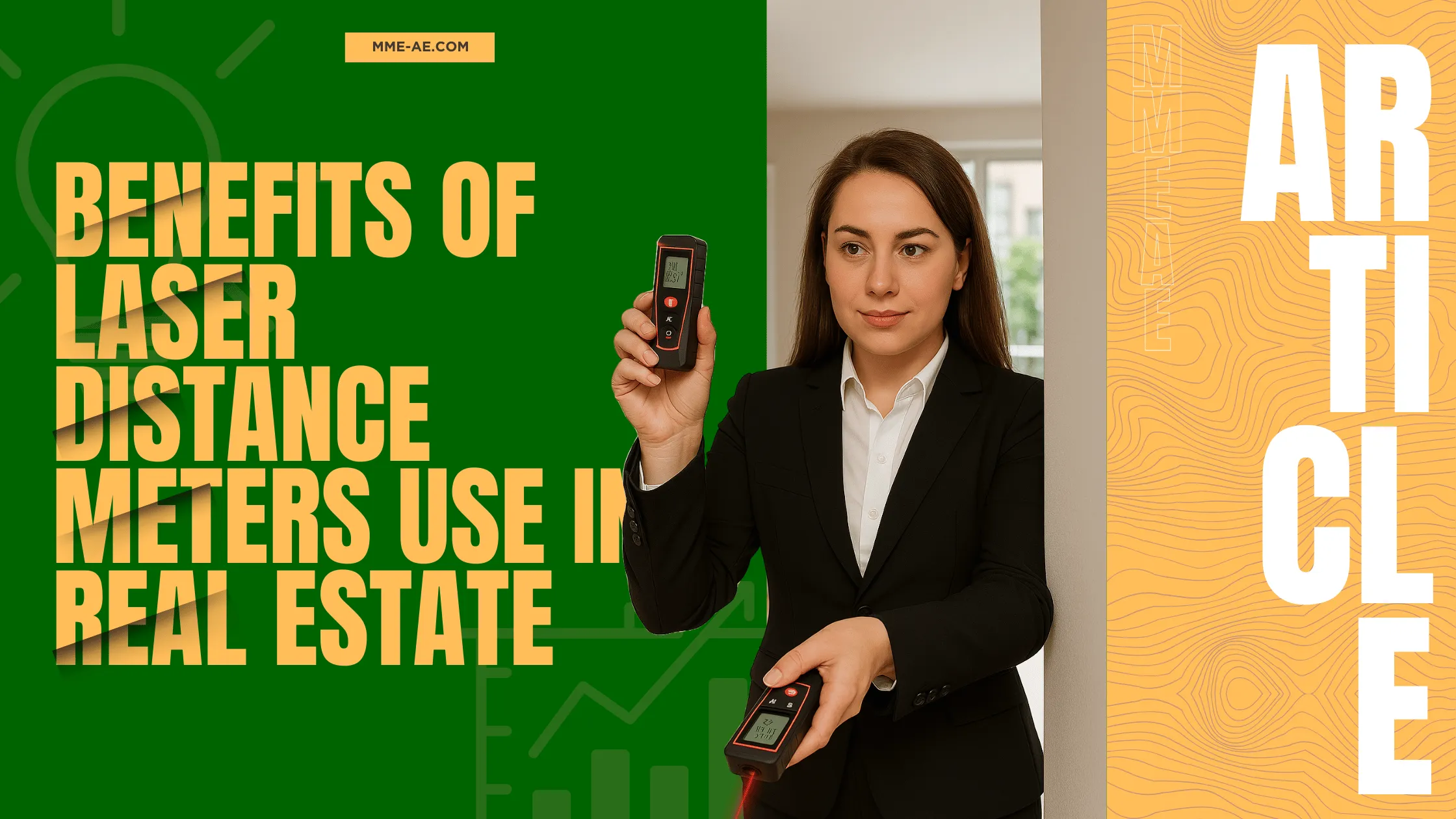 Laser distance meter in real estate