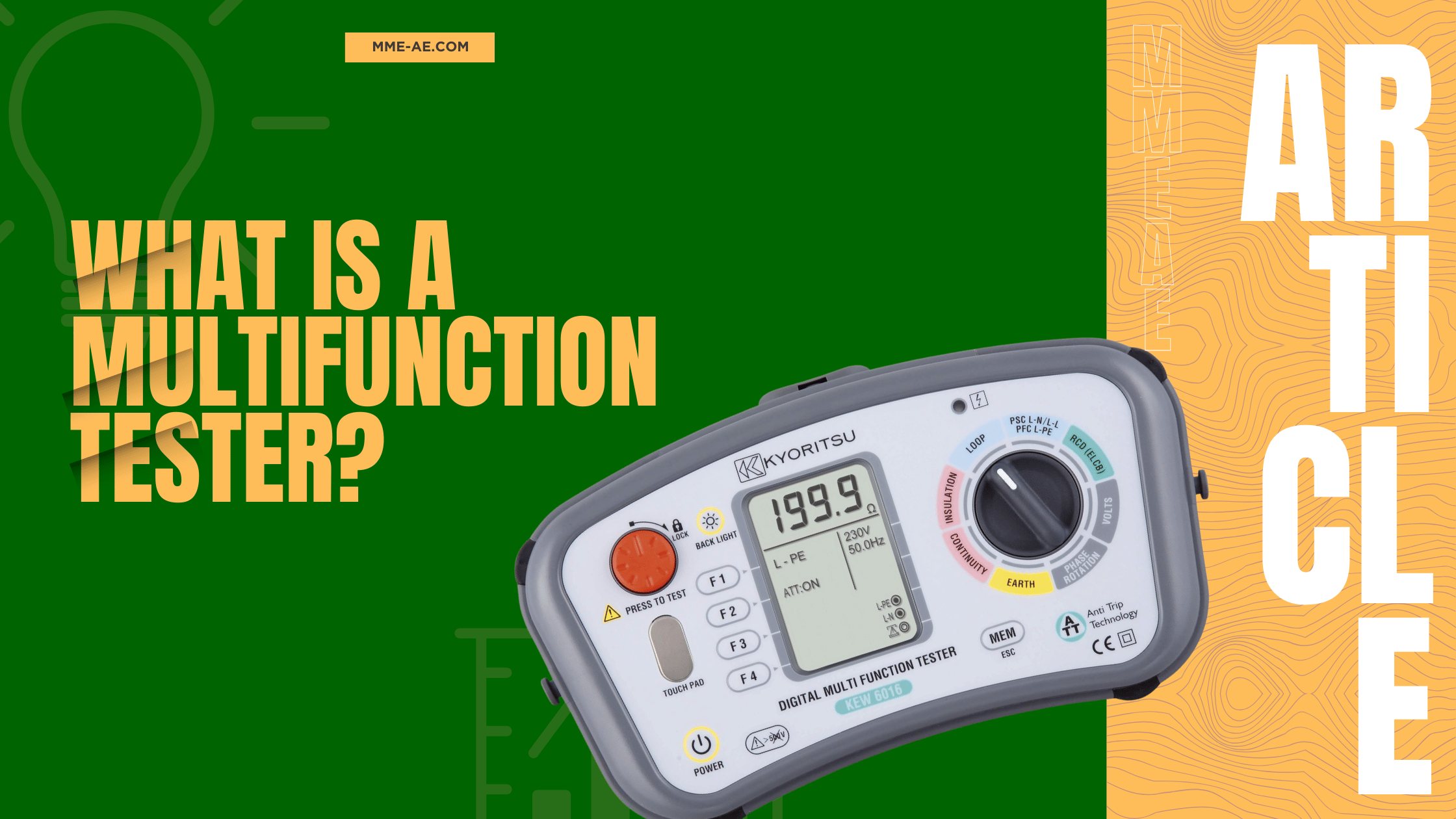 What is a multifunction tester