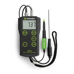 Milwaukee MW102-FOOD PRO Plus 2-in-1 pH and Temperature Meter for Food