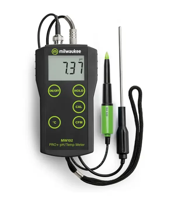 Milwaukee MW102-FOOD PRO Plus 2-in-1 pH and Temperature Meter for Food