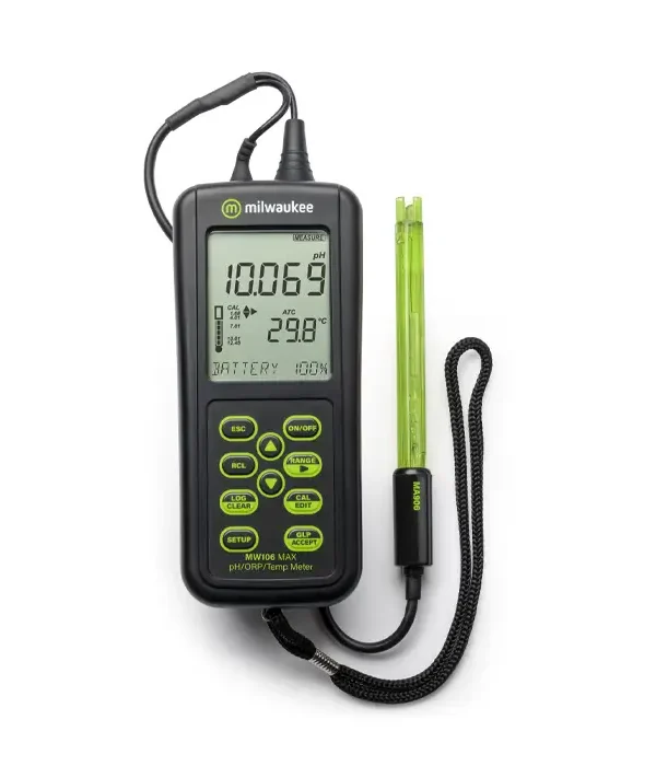 Milwaukee MW106 MAX Waterproof pH/ORP/Temp Logging Portable Meter