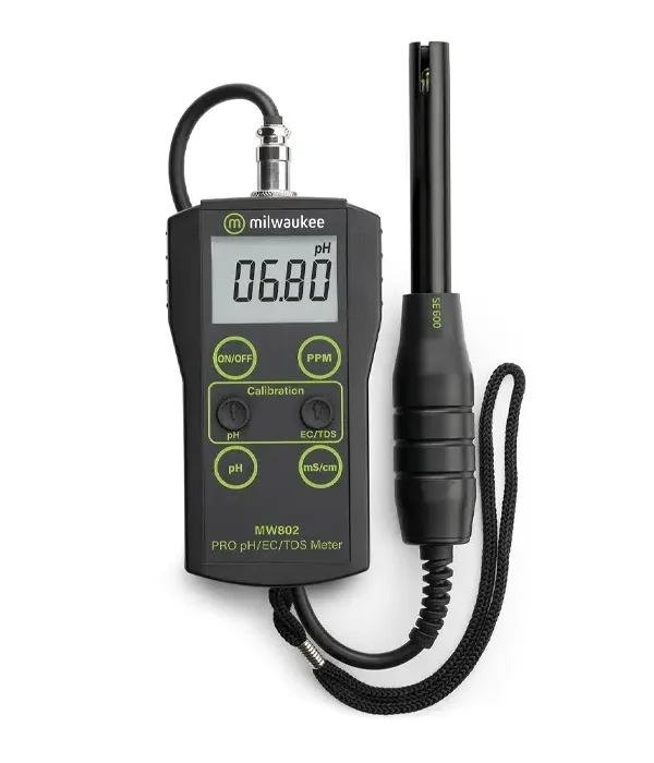 Milwaukee MW802 PRO 3-in-1 pH, EC, TDS Combo Meter with ATC