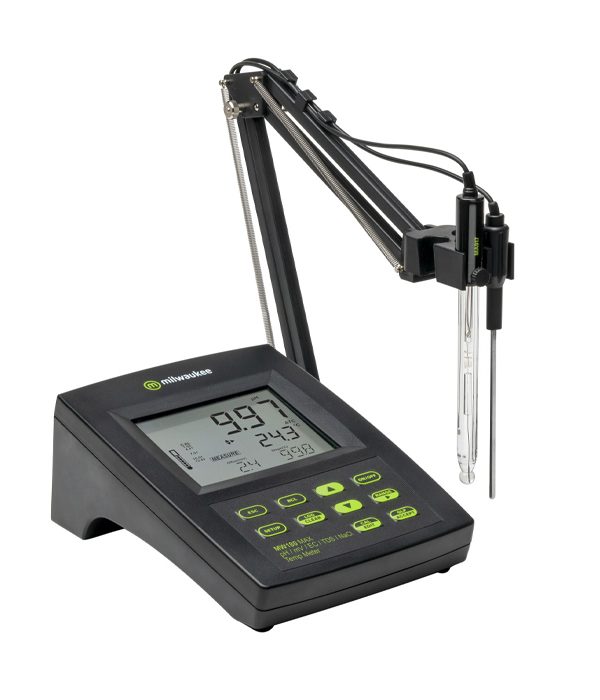 Milwaukee MW180 MAX pH/mV/EC/TDS/NaCl/Temp Bench Meter with Logging