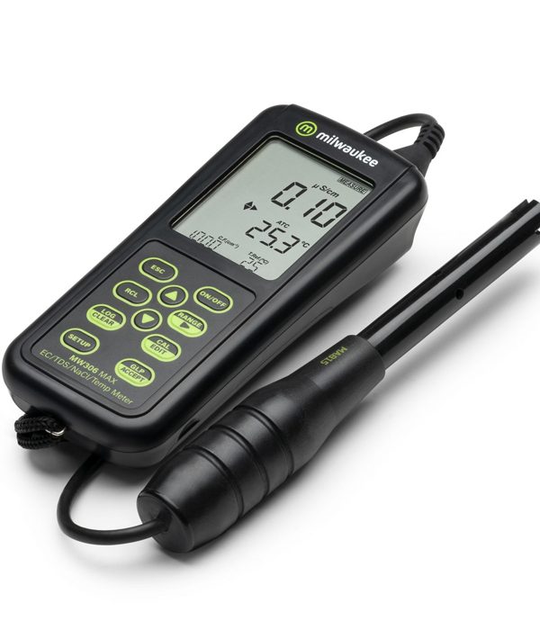 Milwaukee MW306 MAX EC/TDS/NaCl/Temp Logging Portable Meter