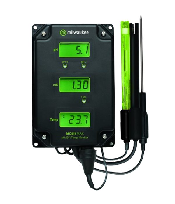 Milwaukee MC811 MAX pH/EC/Temp Monitor