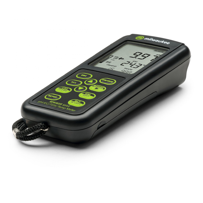 Milwaukee MW805 4-in-1 pH/EC/TDS/Temp. Combo Meter with ATC